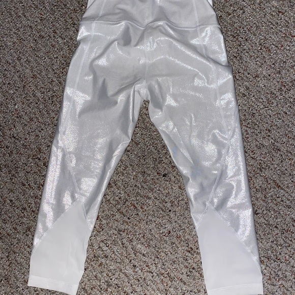 Zella Hatha Glitter High Waist Crop Leggings - Picture 5 of 6